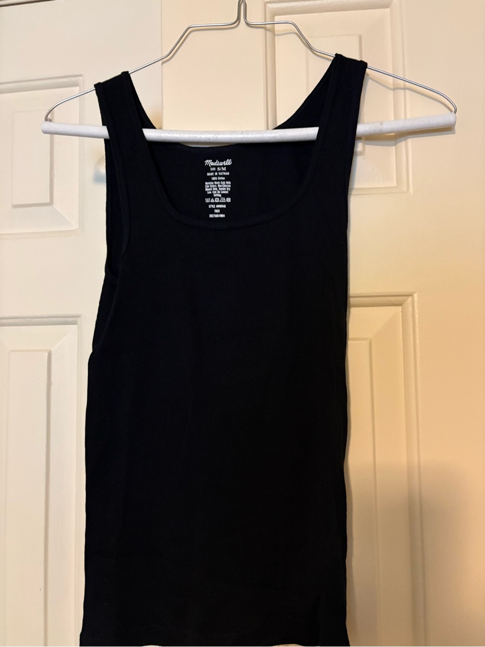 Madewell Black Ribbed Tank